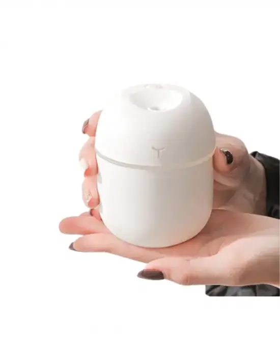 Kompakt Mini Hava Nemlendirici 5 Esans Hediyeli Led Işıklı Usb Aromaterapi Cihazı