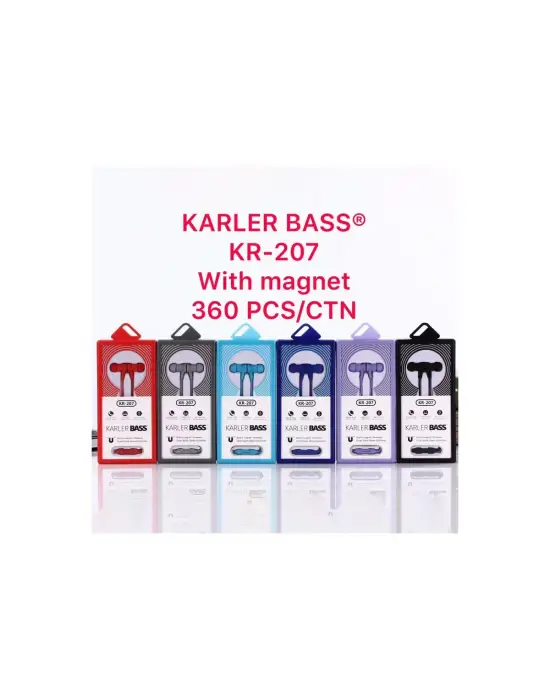 Kr-207 Mıknatıslı Kablolu Kulaklık - Mavi