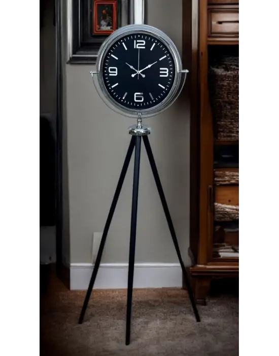 Krom Asil Tripod Ayaklı Saat