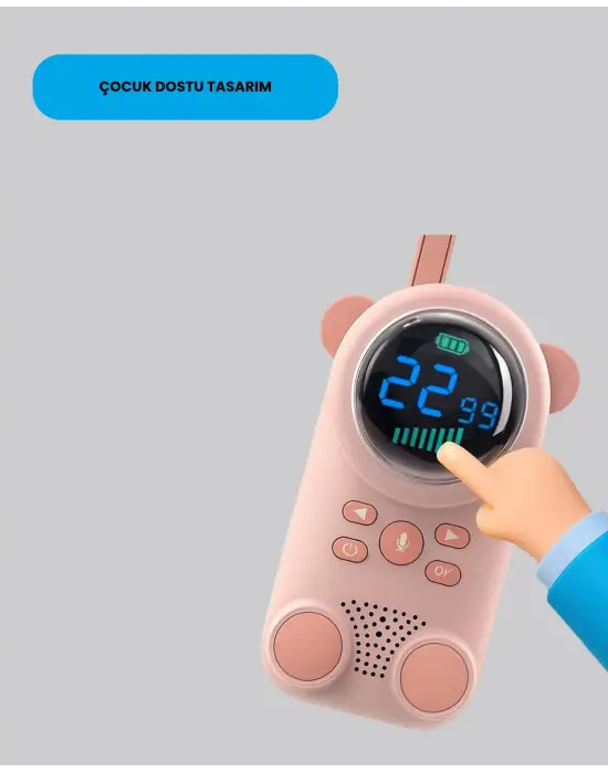 Lcd Ekranlı Çocuk Telsizi – İki Yönlü Ses, 1-3 Km Çekim Mesafesi