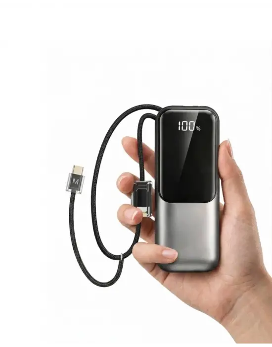 Led Ekranlı Süper Fast Charge Özellikli Mini Powerbank