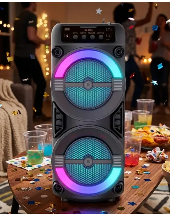 Led Işıklı Kablosuz Bluetooth Hoparlör Usb Tf Kart Destekli