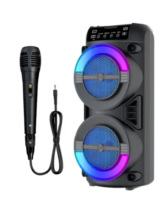 Led Işıklı Kablosuz Bluetooth Hoparlör Usb Tf Kart Destekli