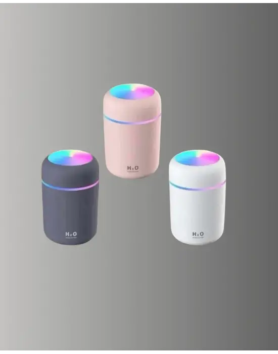 Led Işıklı Sessiz Masaüstü Nemlendirici – 3 Buhar Modu