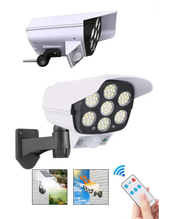 Led Lamba-güneş Paneli Destekli Uzaktan Kumandalı Solar Led Lamba