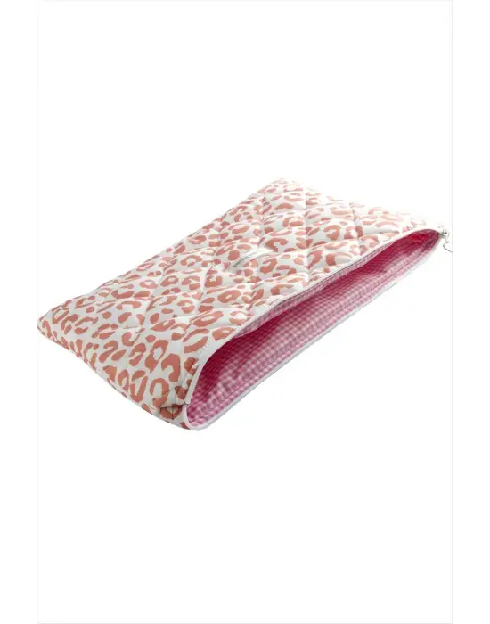 Leopar Desenli Labtop Bilgisayar Çantası 13*14 inç