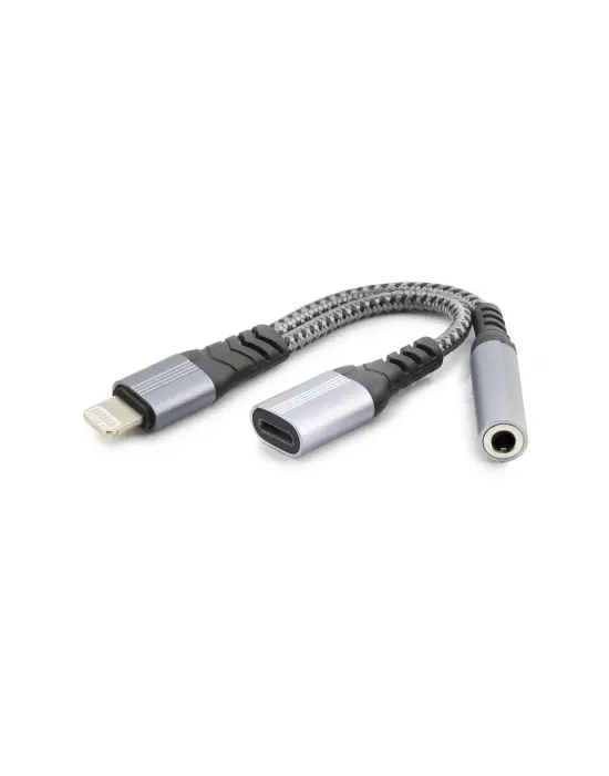 Lıghtnıng To Type-C + 3.5 Mm F Kablo Siyah GJ-012