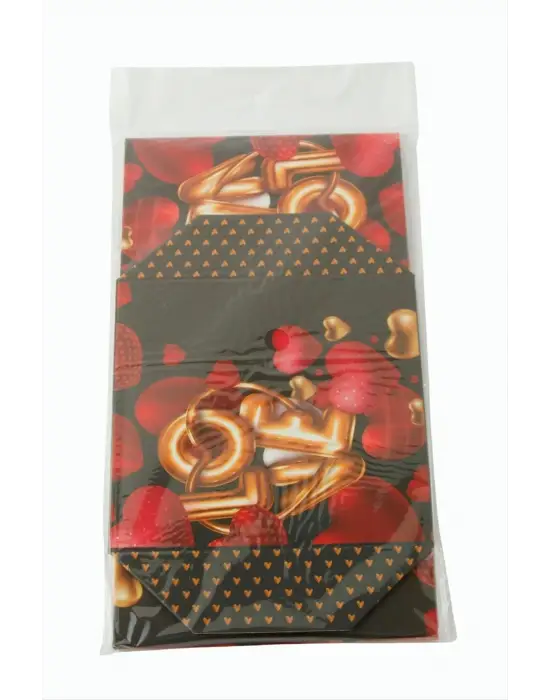 Love Yazılı Simli Kare Hediyelik Kutu 22 cm