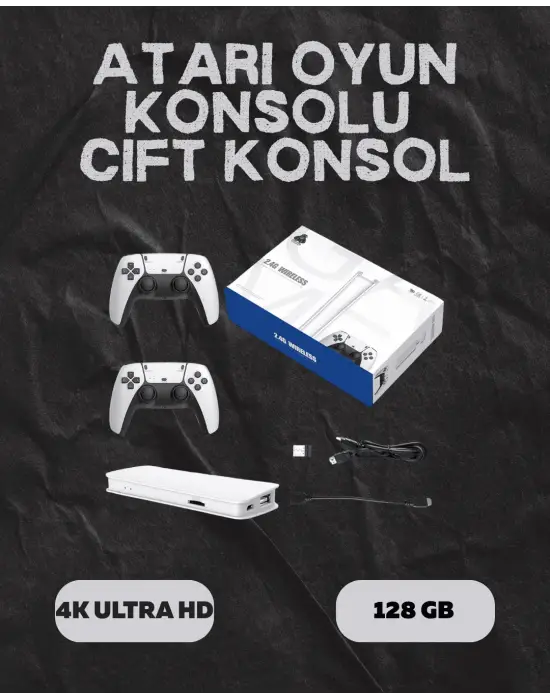M15 Retro Konsol – 20.000 Oyunlu, Çift Gamepadli, 4k Hdmı
