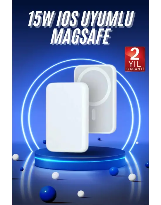 Magsafe Battery Pack Powerbank Kablosuz Şarj 5.000 Mah