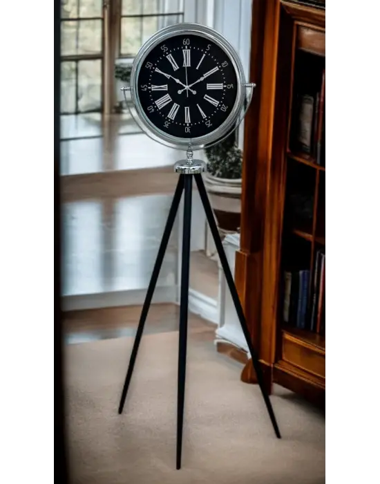 Majestic Krom Tripod Ayaklı Saat