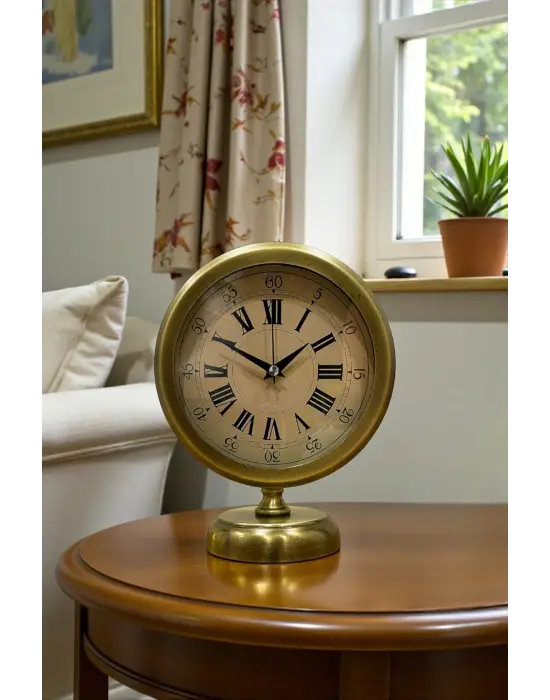 Majestic Time Eskitme 25 x 20 Cm Metal Masa Saati