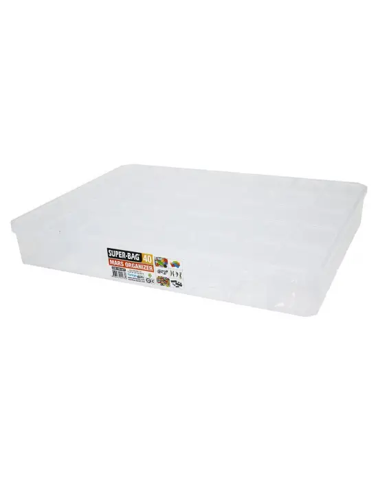 Mars 40 Bölmeli Şeffaf Organizer Box 39x30x55cm