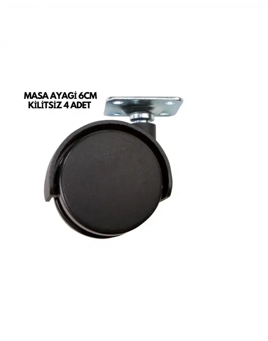 Masa Ayağı 6cm Kilitsiz 4 Adet