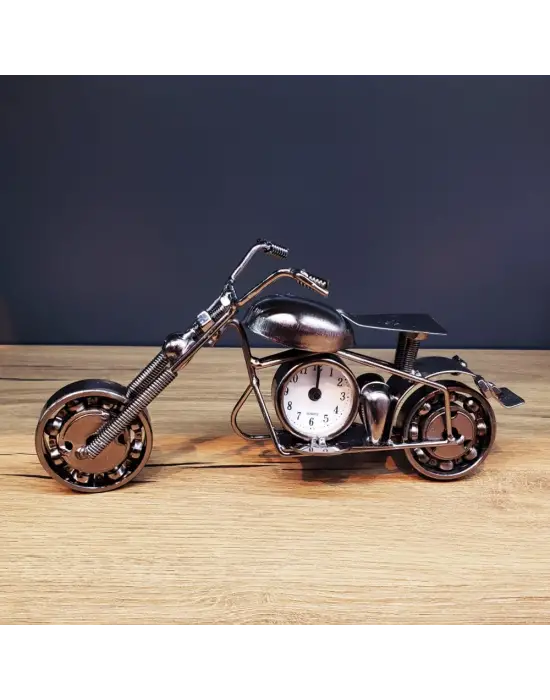 Masaüstü Dekoratif Metal Motor Saat