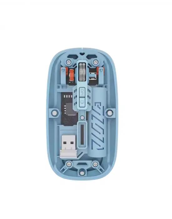 Mavi Kablosuz Mouse Bluetooth Ve Usb Çift Mod Bağlantılı
