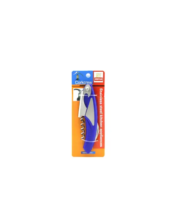 Metal - Plastik Gövde Tirbuşon Açacak Yan Model