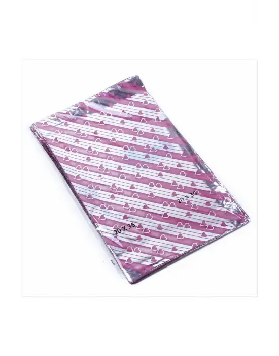 Metalize Hediye Poşet Paketi 100lü (20*35)
