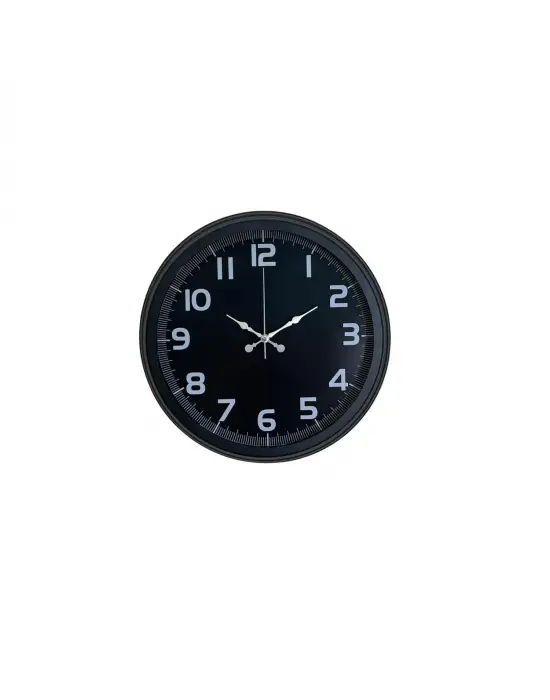 Midnight Black 40 Cm Metal Duvar Saati