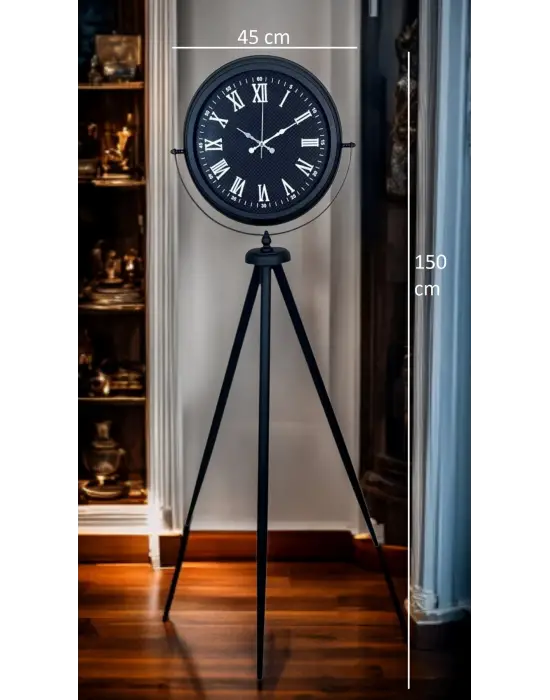 Midnight Black Tripod Ayaklı Saat