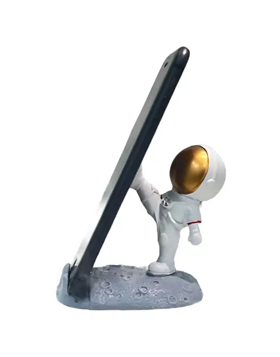 Mini Astronot Model Telefon ve Tablet Tutucu Standı