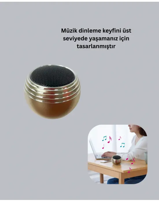 Mini Bluetooth Hoparlör Tws Özellikli Taşınabilir Güçlü Ses