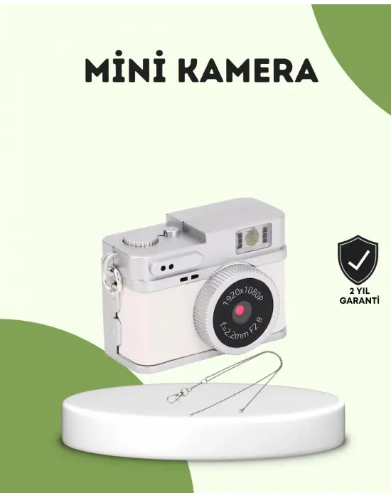 Mini Hd Dijital Kamera 1080p Kordonlu Taşınabilir Retro Model
