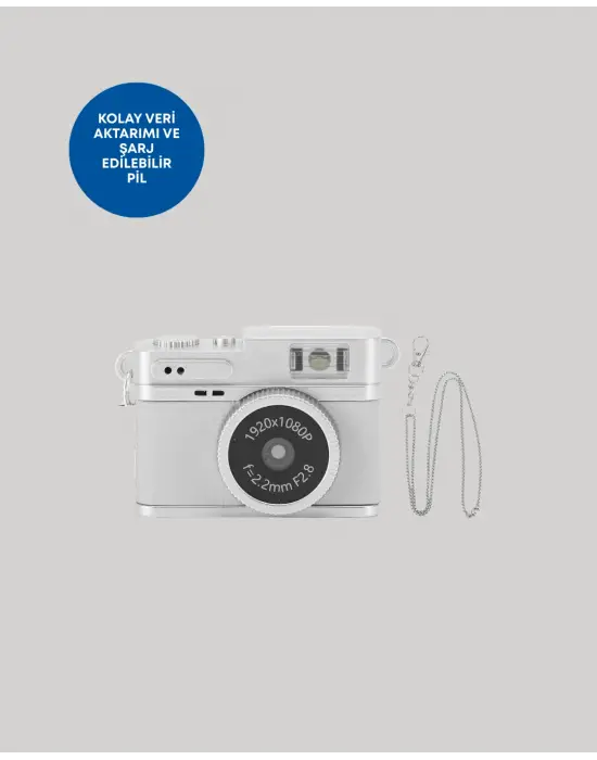 Mini Hd Dijital Kamera 1080p Kordonlu Taşınabilir Retro Model