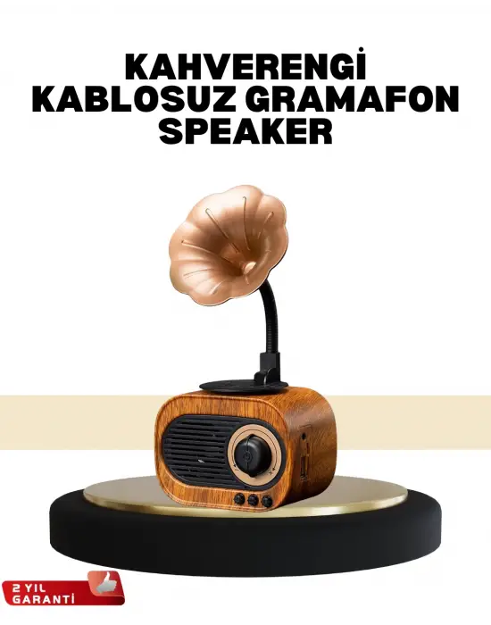 Mini Nostaljik Bluetooth Hoparlör Fm Radyo 8 Saat Batarya