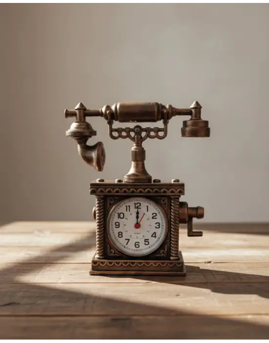 Minimal Tasarımlı Masa Saati Alarm Özellikli Şık Model