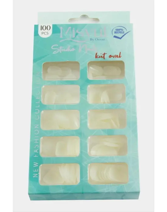 Misyul Küt Oval Takma Tırnak 100 Adet