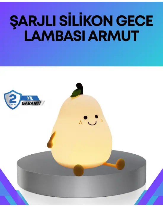 Modern Armut Gece Lambası Kablosuz Şarjlı Led Aydınlatma