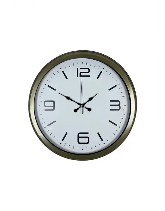 Modern Tasarım Eskitme 40 Cm Metal Duvar Saati