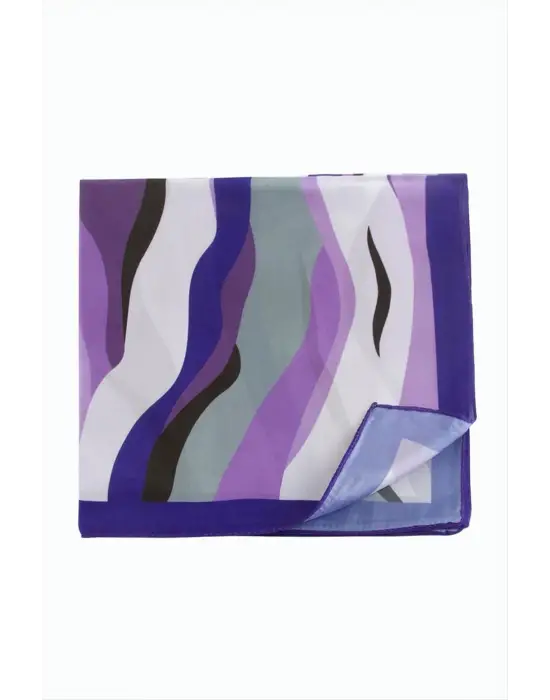Mor Renkli Zr Şifon Fular 50*50 cm