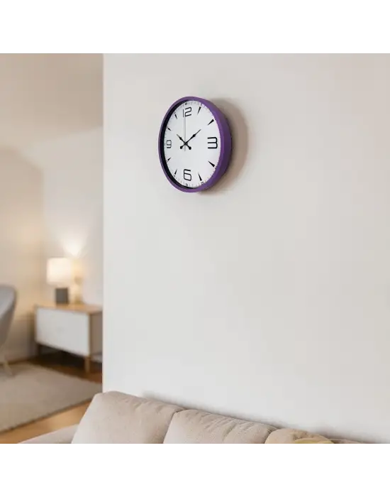 Mor Standart 36 Cm Duvar Saati