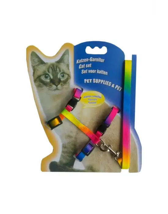 Multicolor Kedi Tasması