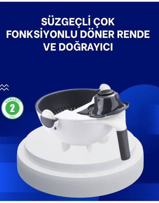 Mutfak İçin Pratik 5 Bıçaklı Rende Ve Süzgeç Seti