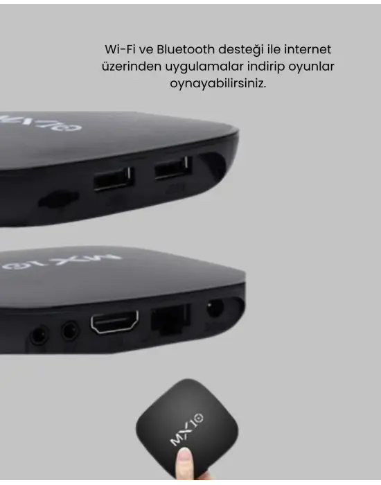 Mx Box S 4k Android Tv Box – Google Asistan, Dolby Ses, 8 Gb Hafıza, Chromecast Desteği