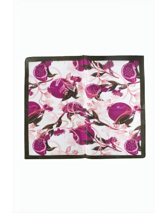 Nar Desenli Zr Şifon Fular 50*50 cm