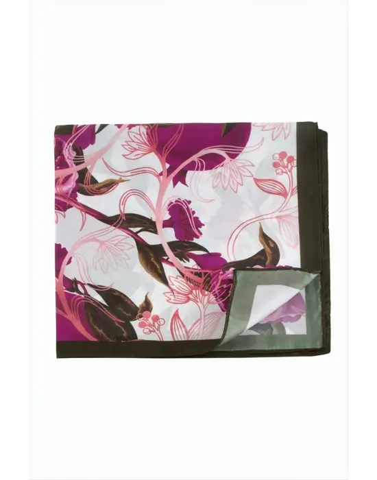 Nar Desenli Zr Şifon Fular 50*50 cm