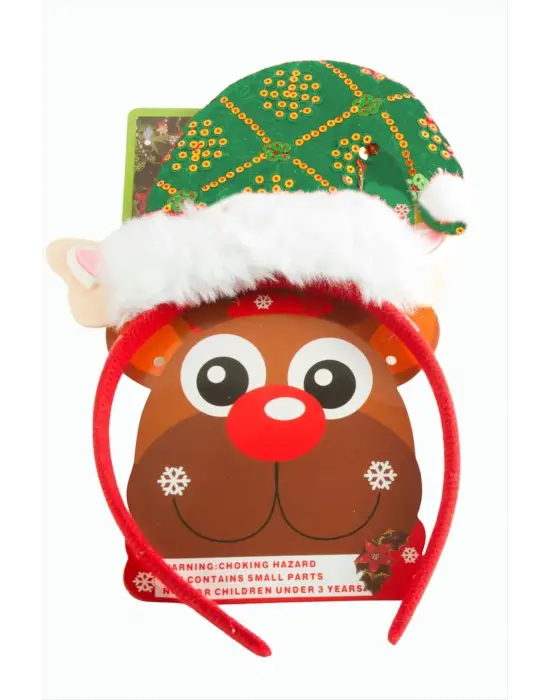 Noel Baba Şapkası Yılbaşı Taç