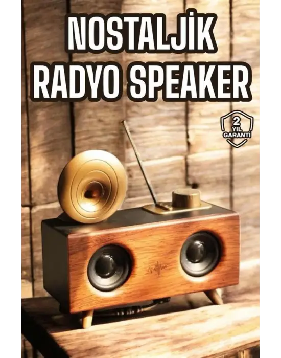 Nostaljik Görünümlü Bluetooth Bağlantılı Speaker