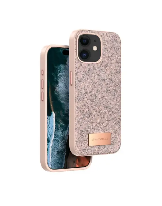 Onegif Apple İphone 11 Bright Simli Kapak - Pembe
