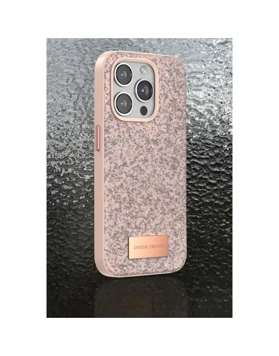 Onegif Apple İphone 11 Bright Simli Kapak - Pembe