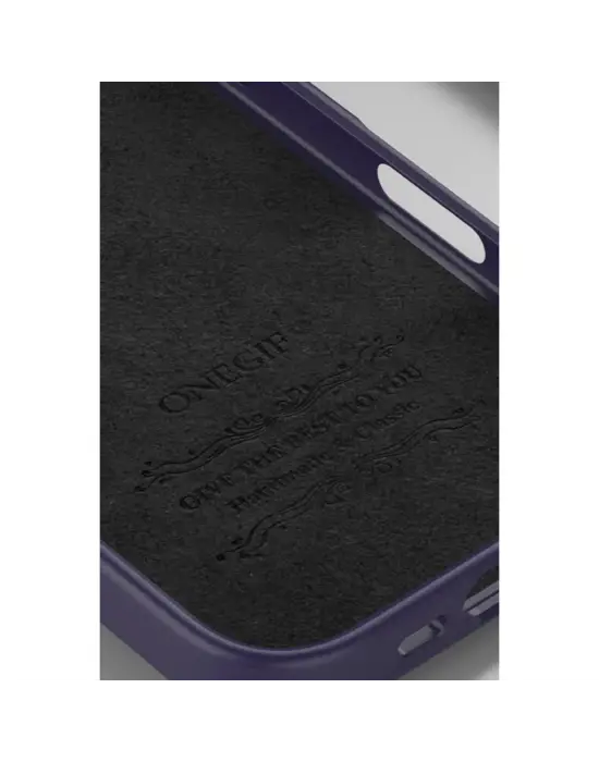 Onegif Apple İphone 16 Pro Max Bright Simli Kapak - Derin Mor