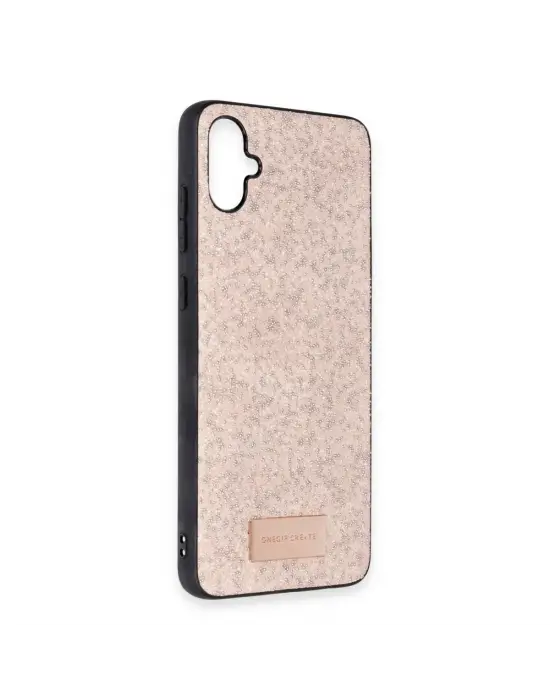 Onegif Samsung Galaxy A05 Bright Simli Kapak - Pembe