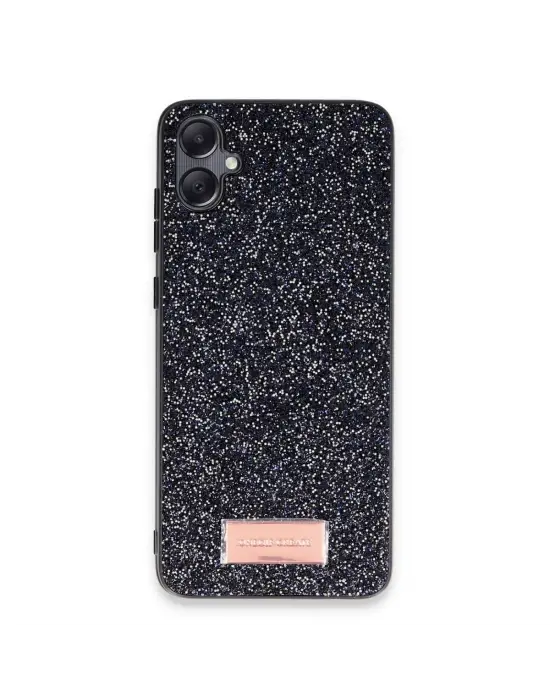 Onegif Samsung Galaxy A05 Bright Simli Kapak - Siyah