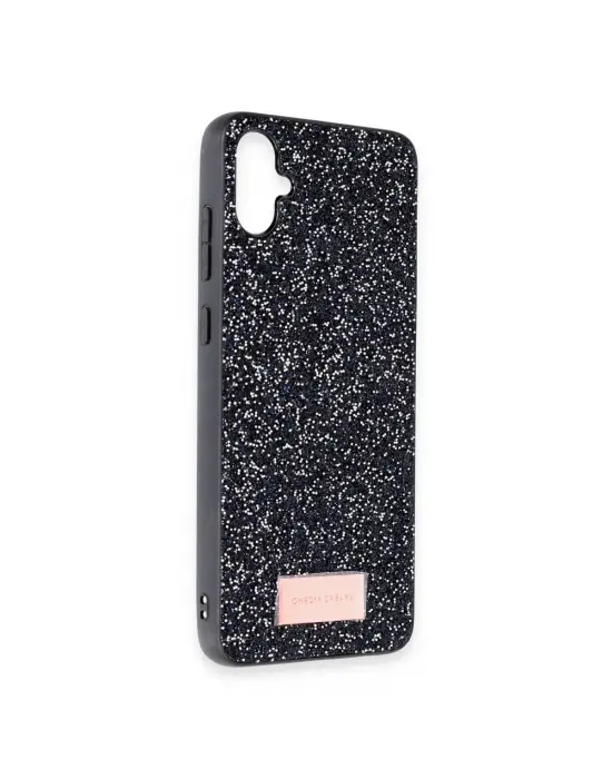 Onegif Samsung Galaxy A05 Bright Simli Kapak - Siyah