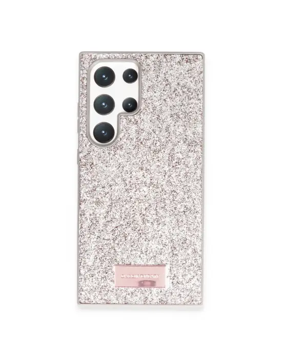 Onegif Samsung Galaxy S23 Ultra Bright Simli Kapak - Gold