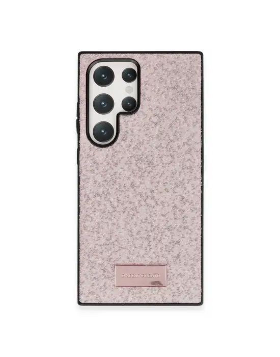 Onegif Samsung Galaxy S23 Ultra Bright Simli Kapak - Pembe